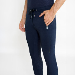 Euro-Star Athleisuremen FullGrip heren rijbroek Marineblauw