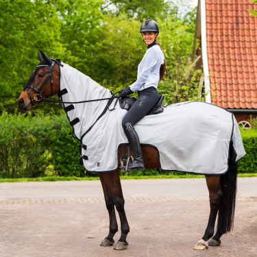 Couvre-reins anti-mouches Imperial Riding Royce Gris Argenté