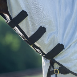 Couverture anti-mouches couvre-cou amovible Imperial Riding Reese Gris Argenté Couverture anti-mouches couvre-cou amovible Imperial Riding Reese Gris Argenté