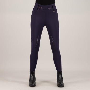Legging d'équitation HV Polo Favourite Highwaist FullGrip Bleu marine