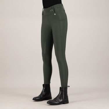 Legging d'équitation HV Polo Favourite Highwaist FullGrip Vert canard