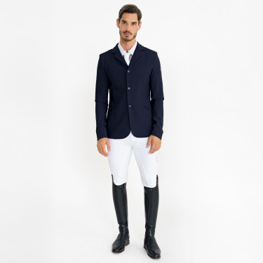 Pantalon d'équitation Euro-Star Gabriel Competition Grip Connect Full Blanc