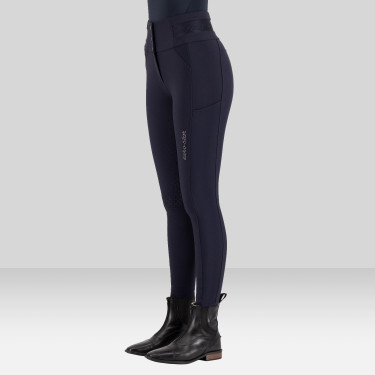 Euro-Star Athletic Luxe FullGrip rijbroek Nacht Marineblauw