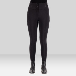 Pantalon d'équitation Euro-Star Athletic Luxe FullGrip Noir