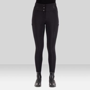 Pantalon d'équitation Euro-Star Athletic Luxe FullGrip Noir