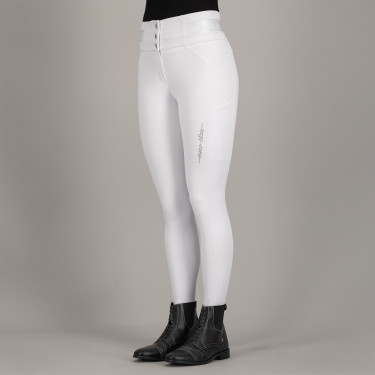 Pantalon d'équitation Euro-Star Athletic Luxe FullGrip Blanc Pantalon d'équitation Euro-Star Athletic Luxe FullGrip Blanc