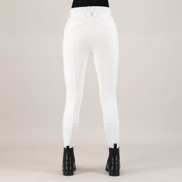 Pantalon d'équitation Euro-Star Aurelia Competition Grip Connect Full Blanc