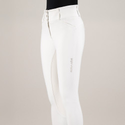 Pantalon d'équitation Euro-Star Aurelia Competition Grip Connect Full Blanc