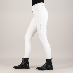 Pantalon d'équitation Euro-Star Aurelia Competition Grip Connect Full Blanc