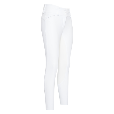 Pantalon d'équitation Euro-Star Aurelia Competition Grip Connect Full Blanc