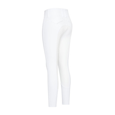 Pantalon d'équitation Euro-Star Aurelia Competition Grip Connect Full Blanc