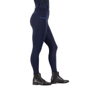 Legging d'équitation Imperial Riding Comfi Sparks hiver FullGrip femme Saphir Bleu
