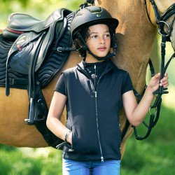 Imperial Riding Charlie kinderbodywarmer Zwart Imperial Riding Charlie kinderbodywarmer Zwart