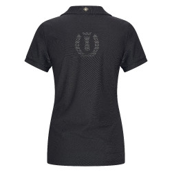 Polo shirt Imperial Riding Grandprix femme Noir