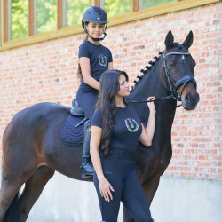 Imperial Riding Hally kindershirt met korte mouwen Zwart