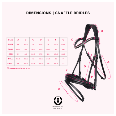 Bridon avec muserolle Englaise Imperial Riding