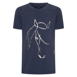 T-shirt HV Polo Wendy Kinderen Marine Marineblauw