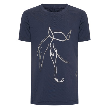 T-shirt HV Polo Wendy Kinderen Marine Marineblauw