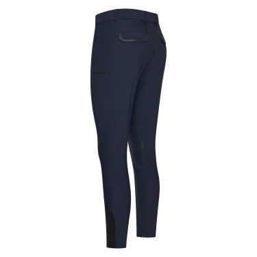 Pantalon d'équitation Euro-Star Camelio grip genoux homme Marine Bleu marine