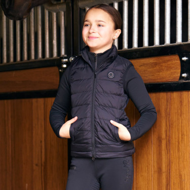 Verwarmde mouwloze bodywarmer Imperial Riding kids Zwart Verwarmde mouwloze bodywarmer Imperial Riding kids Zwart