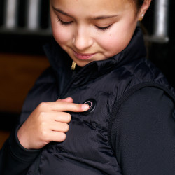 Verwarmde mouwloze bodywarmer Imperial Riding kids Zwart Verwarmde mouwloze bodywarmer Imperial Riding kids Zwart