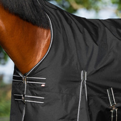 Couverture de paddock Imperial Riding Basic avec couvre-cou haut 400gr Noir