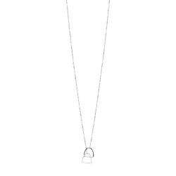 Collier étrier HV Polo Lotta argent femme Collier étrier HV Polo Lotta argent femme