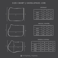 Imperial Riding Basic cotton dressuur zadeldek Wit Imperial Riding Basic cotton dressuur zadeldek Wit