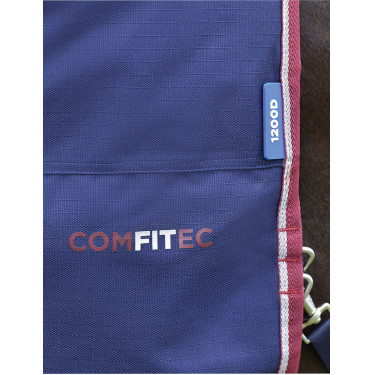 Couverture ComFiTec Essential Turnout Weatherbeeta 0g Marine / bordeaux Bleu