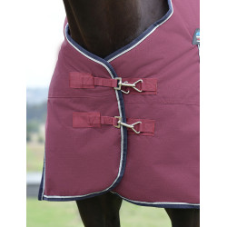 Couverture ComFiTec Essential Turnout Weatherbeeta 50g Bordeaux / marine