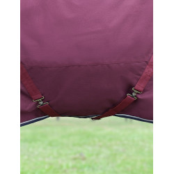Couverture ComFiTec Essential Turnout Weatherbeeta 50g combo Bordeaux / marine Couverture ComFiTec Essential Turnout Weatherbeeta 50g combo Bordeaux / marine