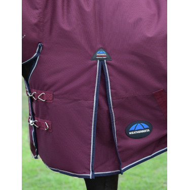 Couverture ComFiTec Essential Turnout Weatherbeeta 50g combo Bordeaux / marine Couverture ComFiTec Essential Turnout Weatherbeeta 50g combo Bordeaux / marine