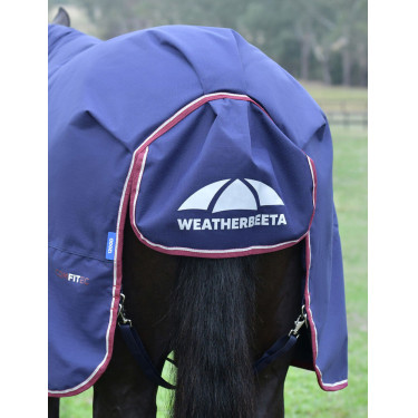 ComFiTec Essential Turnout Weatherbeeta 50g combo deken Marine / bordeaux Blauw