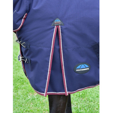 ComFiTec Essential Turnout Weatherbeeta 50g combo deken Marine / bordeaux Blauw