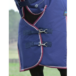 ComFiTec Essential Turnout Weatherbeeta 50g combo deken Marine / bordeaux Blauw