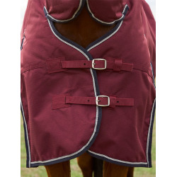 Deken ComFiTec Prelim Turnout Weatherbeeta Combo 0g Bordeaux / marineblauw