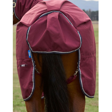 Deken ComFiTec Prelim Turnout Weatherbeeta Combo 0g Bordeaux / marineblauw