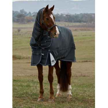 Couverture ComFiTec Ultra Turnout Weatherbeeta cou détachable 100 g Noir
