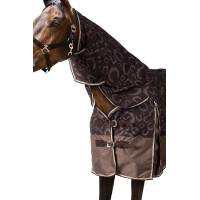 Couverture d'extérieur légère Glasgow avec couvre-encolure Horze Bleu foncé Couverture d'extérieur légère Glasgow avec couvre-encolure Horze Bleu foncé