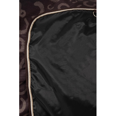 Couverture d'extérieur légère Glasgow avec couvre-encolure Horze Prune au chocolat