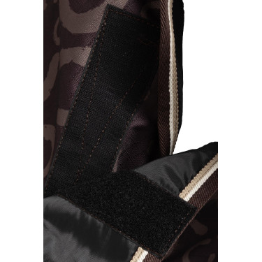 Couverture d'extérieur légère Glasgow avec couvre-encolure Horze Prune au chocolat