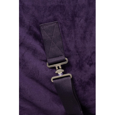 Couverture polaire Lincoln avec tour d'encolure en fourrure Horze Morelle noire