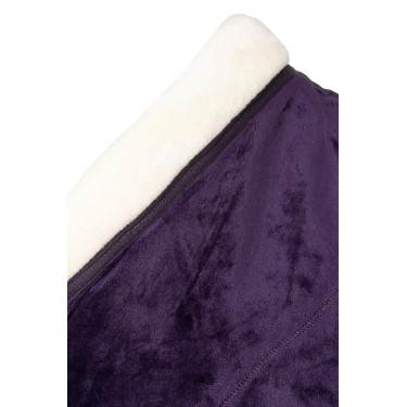 Couverture polaire Lincoln avec tour d'encolure en fourrure Horze Morelle noire