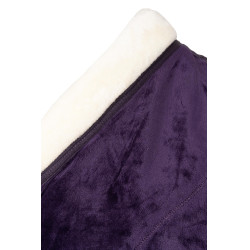 Lincoln fleece deken met nekrand van bont Horze Zwarte nachtschade