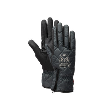 Gants d'équitation imperméables et rembourrés B Vertigo Onyx Vert scarabé