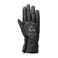 Gants d'équitation imperméables et rembourrés B Vertigo Onyx Anthracite Gris