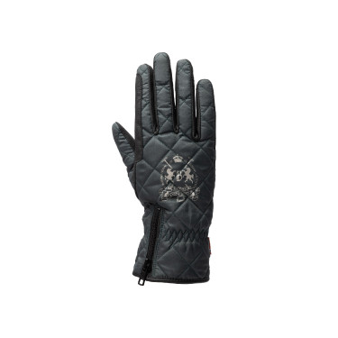 Gants d'équitation imperméables et rembourrés B Vertigo Onyx Vert scarabé