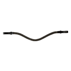 Frontdeel met strass Horze Columbia Zwart / zilver