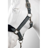 Halster en leadrope Horze Magic Stormgrijs