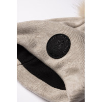 Bonnet tricoté pompon amovible B Vertigo Sydney Brun pumice stone (marron clair) Beige Bonnet tricoté pompon amovible B Vertigo Sydney Brun pumice stone (marron clair) Beige